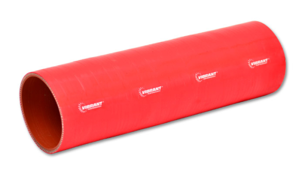 Vibrant Performance - Vibrant Performance 4 Ply Silicone Sleeve, 1" I.D. x 12" Long - Red 27011R