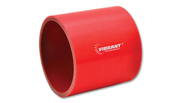 Vibrant Performance - Vibrant Performance 4 Ply Silicone Sleeve, 4" I.D. x 3" Long - Red 2718R