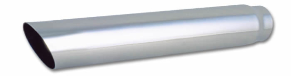 Vibrant Performance - Vibrant Performance 3.5" Round Stainless Steel Tip (Single Wall, Angle Cut) - 2.5" inlet, 20" long 1554