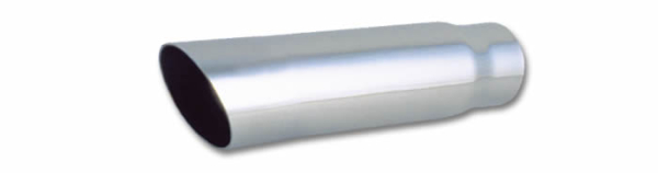 Vibrant Performance - Vibrant Performance 3" Round Stainless Steel Tip (Single Wall, Angle Cut) - 2.25" inlet, 11" long 1558