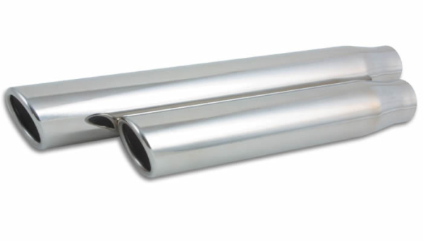 Vibrant Performance - Vibrant Performance 3" Round Stainless Steel Tip (Single Wall, Angle Cut) - 2.5" inlet, 11" long 1575