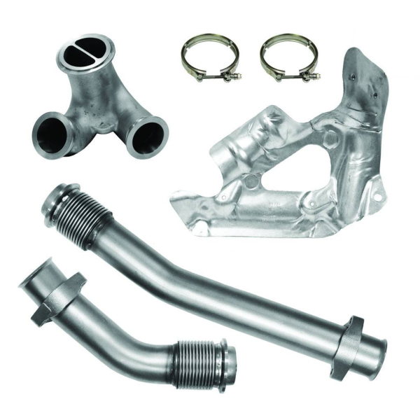 BD Diesel - BD Diesel UpPipes Kit - Ford 2003-2004 6.0L PowerStroke c/w Heat Shield 1043915