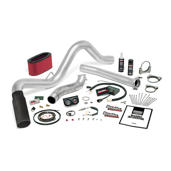 Banks Power - Banks Power Stinger Bundle, Power System with Single Exit Exhaust, Black Tip 48551-B