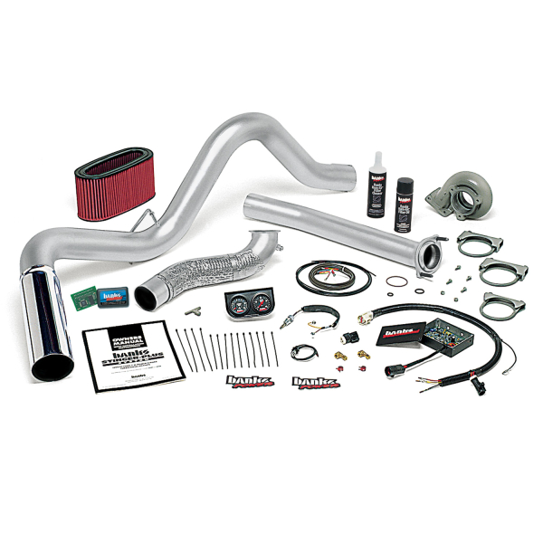 Banks Power - Banks Power Stinger-Plus Bundle, Power System with Single Exit Exhaust, Chrome Tip 48553