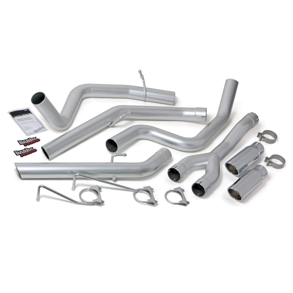 Banks Power - Banks Power Monster Exhaust System, DualRear Exit, Chrome Round Tips 48602