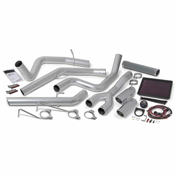 Banks Power - Banks Power Stinger Bundle, Power System with DualExit Exhaust, Chrome Tips 48604