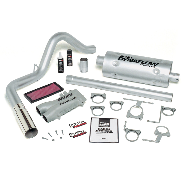 Banks Power - Banks Power Stinger Bundle, Power System with Single Exit Exhaust, Chrome Tip 49252