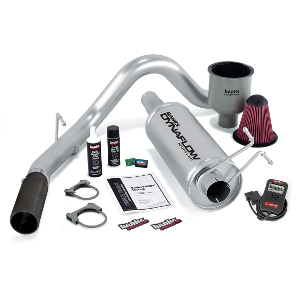 Banks Power - Banks Power Stinger Bundle, Power System with AutoMind, Single Exit Exhaust, Chrome Tip 49405