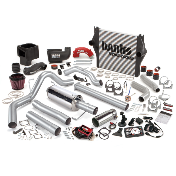 Banks Power - Banks Power Big Hoss Bundle, Complete Power System with Single Exhaust, Chrome Tip 49737