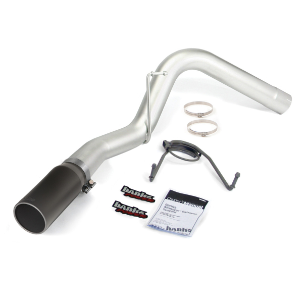 Banks Power - Banks Power Monster Exhaust System, Single Exit, Black Tip 49764-B