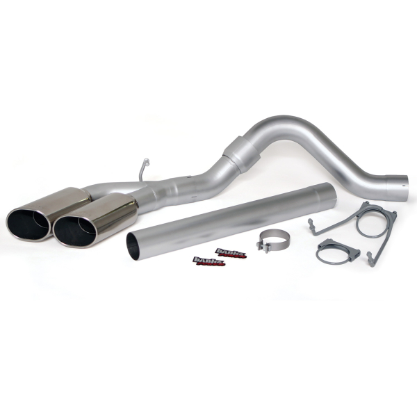 Banks Power - Banks Power Monster Exhaust System, Single Exit, DualChrome ObRound Tips 49766