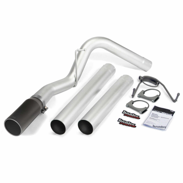 Banks Power - Banks Power Monster Exhaust System, Single Exit, Black Tip 49776-B