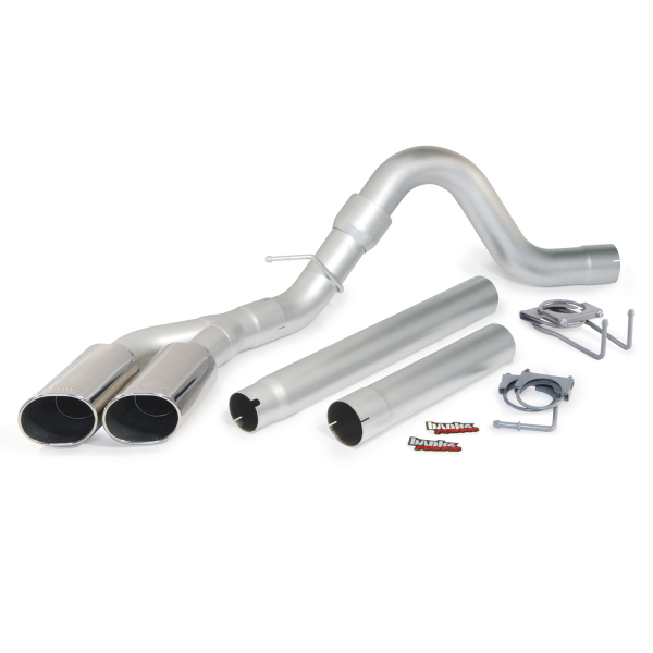 Banks Power - Banks Power Monster Exhaust System, Single Exit, DualChrome ObRound Tips 49784