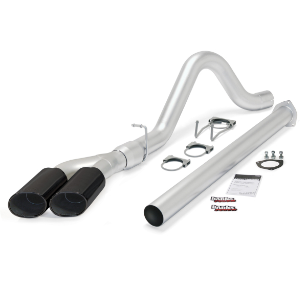 Banks Power - Banks Power Monster Exhaust System, Single Exit, DualBlack ObRound Tips 49789-B