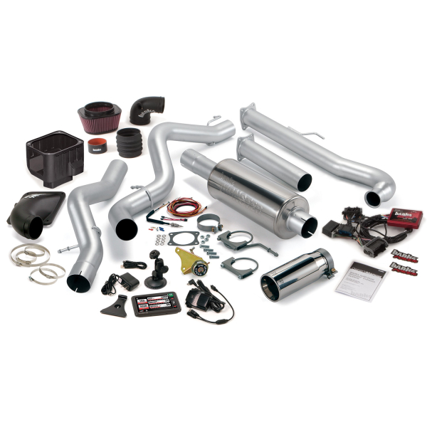 Banks Power - Banks Power Six-Gun Bundle, Power System with Single Exit Exhaust, Chrome Tip 46015