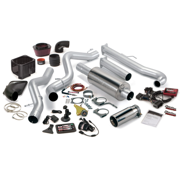 Banks Power - Banks Power Six-Gun Bundle, Power System with Single Exit Exhaust, Chrome Tip 46017