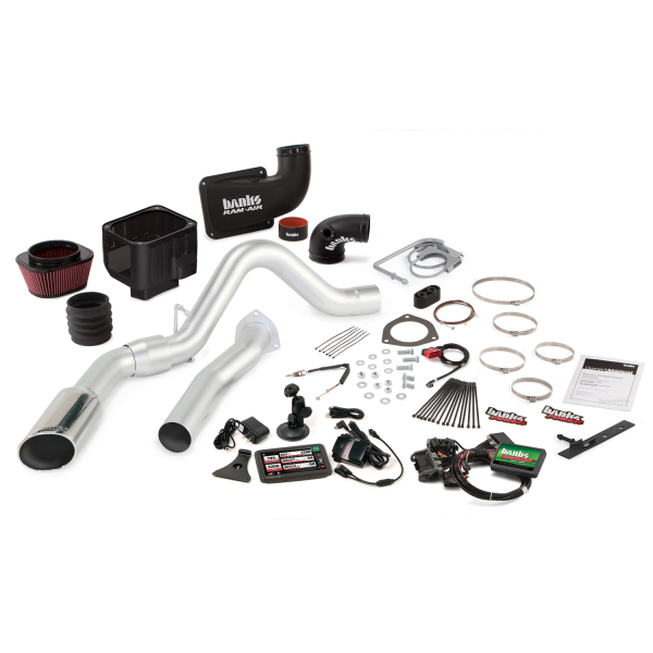 Banks Power - Banks Power Stinger Bundle, Power System with Single Exit Exhaust, Chrome Tip 46065