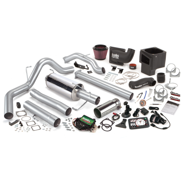 Banks Power - Banks Power Stinger Bundle, Power System with Single Exit Exhaust, Chrome Tip 46070