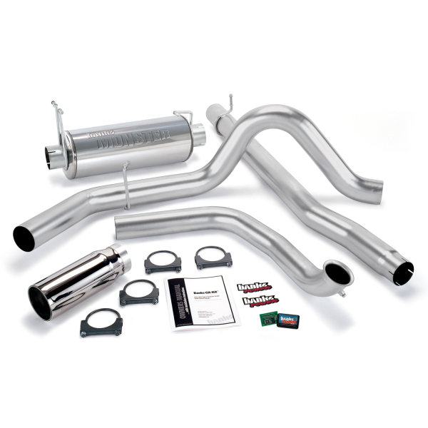 Banks Power - Banks Power Git-Kit Bundle, Power System with Single Exit Exhaust, Chrome Tip 47511