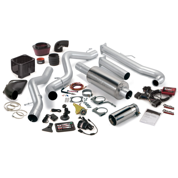 Banks Power - Banks Power Six-Gun Bundle, Power System with Single Exit Exhaust, Chrome Tip 47701