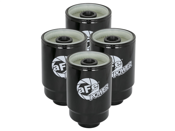 AFE Power - aFe PRO GUARD D2 Fuel Filter (4 Pack) GM Diesel Trucks 01-16 V8-6.6L (td) LLY/LBZ/LMM/LML - 44-FF011-MB