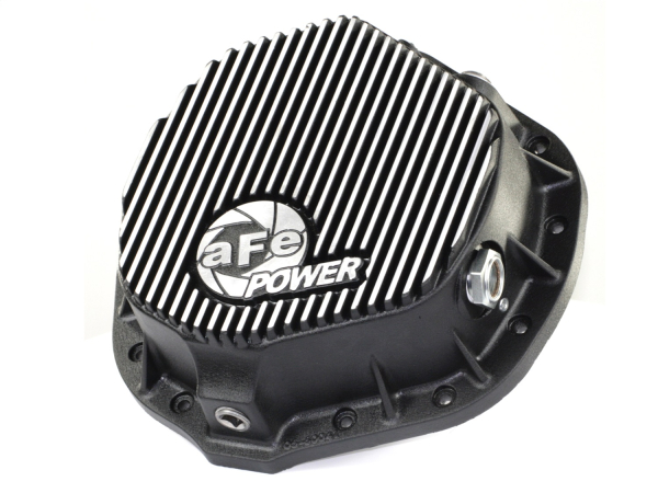 AFE Power - aFe Pro Series Rear Differential Cover Black w/Machined Fins Dodge Trucks 03-14 L6-5.9/6.7L (td); GM 01-07 V8-8.1L; GM Trucks 01-17 6.6L (td) (AAM 11.50-14 Bolt Axles) - 46-70012