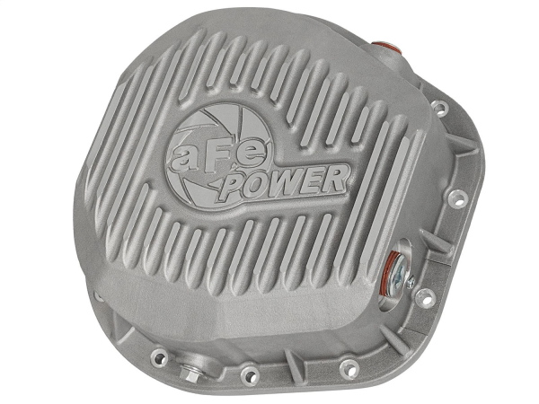 AFE Power - aFe Street Series Rear Differential Cover Raw w/Machined Fins Ford F-250/F-350/Excursion 86-16 V8-7.3L/6.0L/6.4L/6.7L (td) - 46-70020