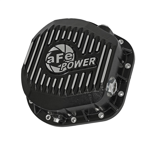 AFE Power - aFe Pro Series Rear Differential Cover Black w/Machined Fins Ford F-250/F-350/Excursion 86-16 V8-7.3L/6.0L/6.4L/6.7L (td) - 46-70022