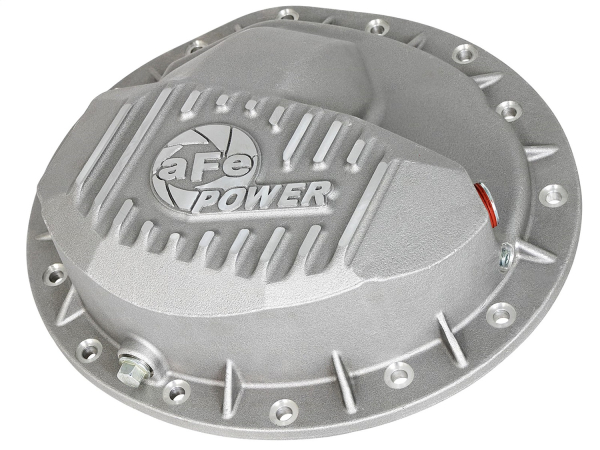 AFE Power - aFe Street Series Front Differential Cover Raw w/Machined Fins Dodge Diesel Trucks 03-12 L6-5.9/6.7L (td) (AAM 9.25-14 Bolt Axles) - 46-70040