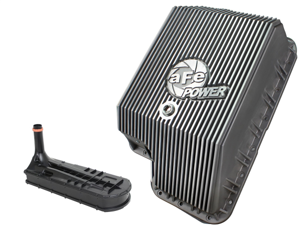 AFE Power - aFe Transmission Pan; Machined Fins Ford Diesel Trucks 94-10 V8-7.3L/6.0L/6.4L (td) - 46-70120-1