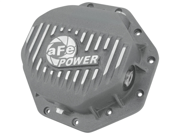 AFE Power - aFe Street Series Rear Differential Cover Raw w/Machined Fins Dodge/RAM 94-16 (Corporate 9.25-12 Bolt Axles) - 46-70270