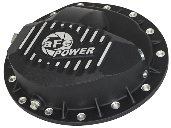 AFE Power - aFe Pro Series Rear Differential Cover Black w/Machined Fins GM Trucks 99-13 (GM 9.5-14) - 46-70372