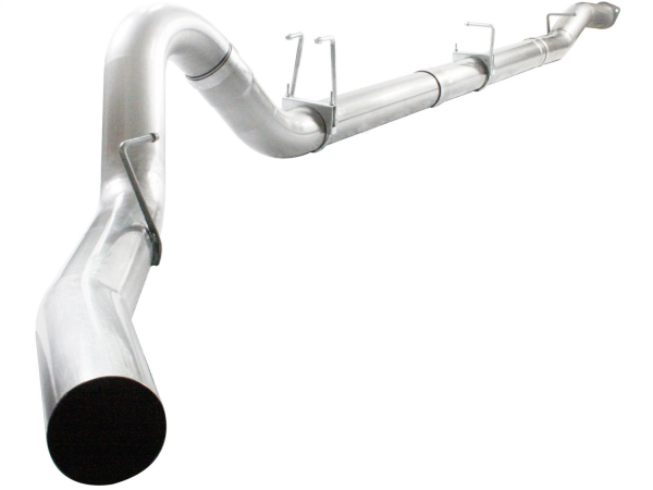 AFE Power - aFe ATLAS 5 IN Aluminized Steel Down-Pipe Back Exhaust System Ford Diesel Trucks 08-10 V8-6.4L (td) - 49-03040NM