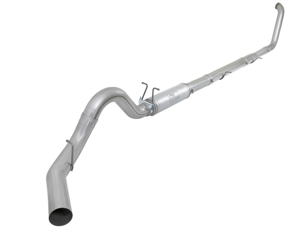 AFE Power - aFe ATLAS 5 IN Aluminized Steel Turbo-Back Race Pipe w/Muffler w/o Exhaust Tip Ford Diesel Trucks 99-03 V8-7.3L (td) - 49-03075