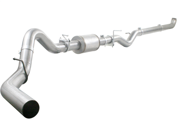 AFE Power - aFe ATLAS 4 IN Aluminized Steel Down-Pipe Back Exhaust System GM Diesel Trucks 07.5-10 V8-6.6L (td) LMM - 49-04002