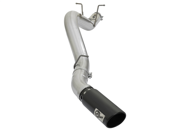 AFE Power - aFe ATLAS 4 IN Aluminized Steel DPF-Back Exhaust System w/Black Tip GM Diesel Trucks 17-18 V8-6.6L (td) L5P - 49-04085-B