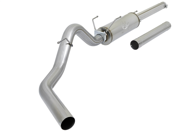 AFE Power - aFe Large Bore-HD 4 IN 409 Stainless Steel Cat-Back Exhaust System w/Muffler/No Tip Dodge Diesel Trucks 03-04 L6-5.9L (td) - 49-12005