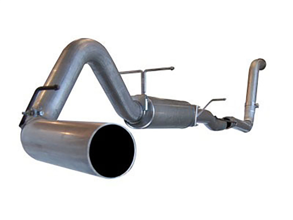 AFE Power - aFe Large Bore-HD 4 IN 409 Stainless Steel Turbo-Back Race Pipe w/Muffler w/o Exhaust Tip Ford Diesel Trucks 03-07 V8-6.0L (td) - 49-13005