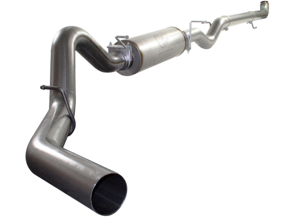 AFE Power - aFe Large Bore-HD 4 IN 409 Stainless Steel Down-Pipe Back Exhaust System GM Diesel Trucks 01-07 V8-6.6L (td) LB7/LLY/LBZ - 49-14003