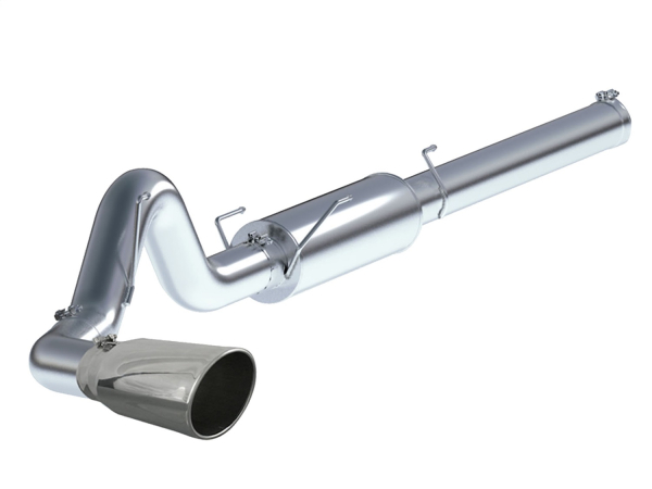 AFE Power - aFe Large Bore-HD 5 IN 409 Stainless Steel Cat-Back Exhaust System w/Muffler/Polished Tip Dodge Diesel Trucks 04.5-07 L6-5.9L (td) - 49-42012