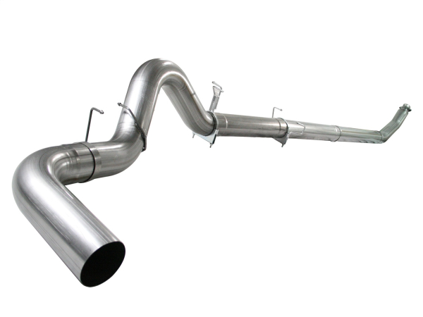 AFE Power - aFe Large Bore-HD 5 IN 409 Stainless Steel Turbo-Back Race Pipe w/o Muffler/Exhaust Tip Dodge Diesel Trucks 94-02 L6-5.9L (td) - 49-42033NM