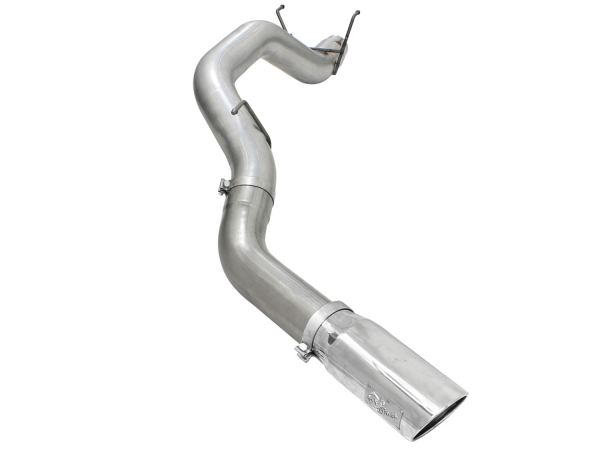 AFE Power - aFe Large Bore-HD 5in 409 Stainless Steel DPF-Back Exhaust System w/Polished Tip RAM Diesel Trucks 13-18 L6-6.7L (td) - 49-42039-P