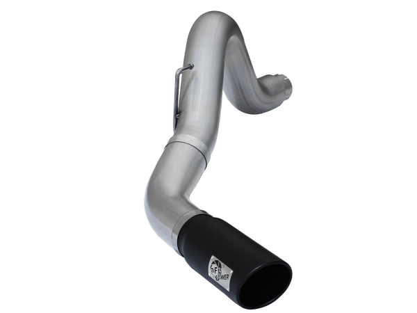 AFE Power - aFe Large Bore-HD 5in 409 Stainless Steel DPF-Back Exhaust System w/Black Tip RAM Diesel Trucks 2013 L6-6.7L (td) - 49-42052-B