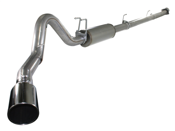 AFE Power - aFe Large Bore-HD 4in 409 Stainless Steel Down-Pipe Back Exhaust System Ford Diesel Trucks 11-16 V8-6.7L (td) - 49-43034