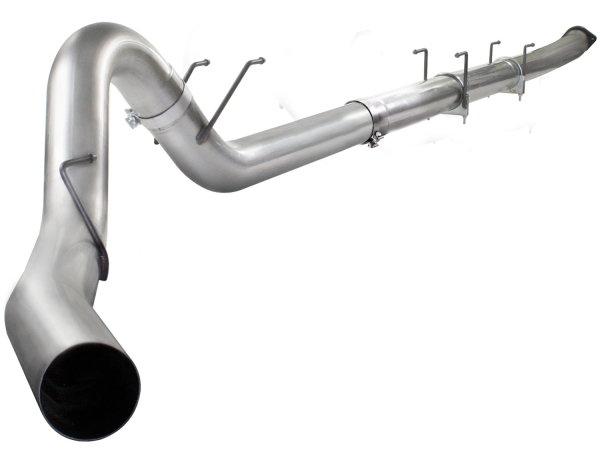 AFE Power - aFe Large Bore-HD 5in 409 Stainless Steel Down-Pipe Back Exhaust System Ford Diesel Trucks 11-16 V8-6.7L (td) - 49-43039NM