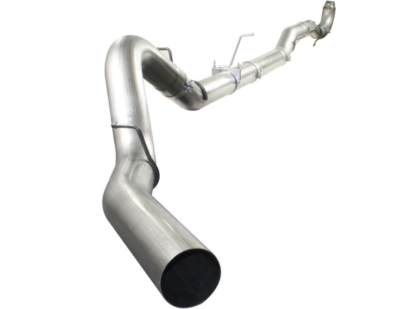 AFE Power - aFe Large Bore-HD 5in 409 Stainless Steel Down-Pipe Back Exhaust System GM Diesel Trucks 11-15 V8-6.6L (td) LML - 49-44035NM