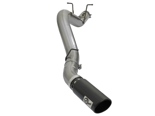 AFE Power - aFe Large Bore-HD 4in 409 Stainless Steel DPF-Back Exhaust System w/Black Tip GM Diesel Trucks 17-18 V8-6.6L (td) L5P - 49-44085-B