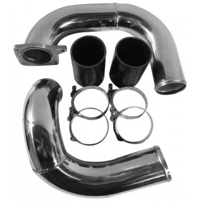 NO LIMIT FABRICATIONS 60PACSK 03-07 FORD 6.0 INTERCOOLER PIPE KIT COLDSIDE, POLISHED, ALUMINUM