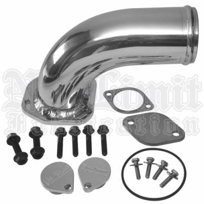 Exhaust - EGR Parts - No Limit Fabrications - NO LIMIT FABRICATIONS 64PKE 08-10 FORD 6.4 PLATE KIT W/ELBOW