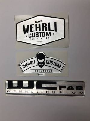 Shop By Part - Gear & Apparel - Wehrli Custom Fabrication - Wehrli Custom Fabrication Combo Pack Gel Stickers